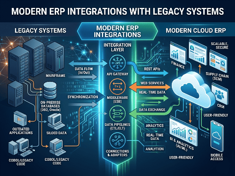 Modern ERP Integrations with Legacy Systems