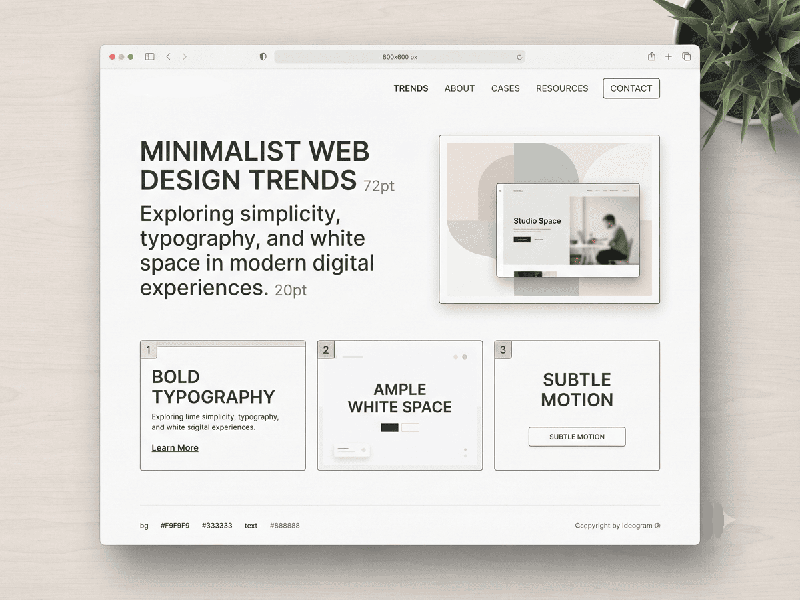 Minimalist Web Design Trends