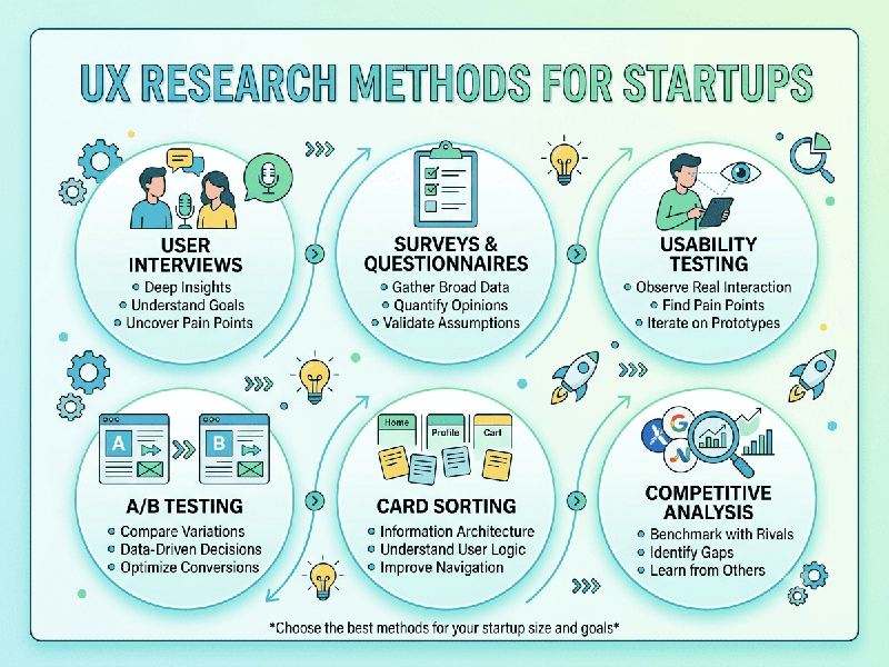 UX Research Methods for Startups