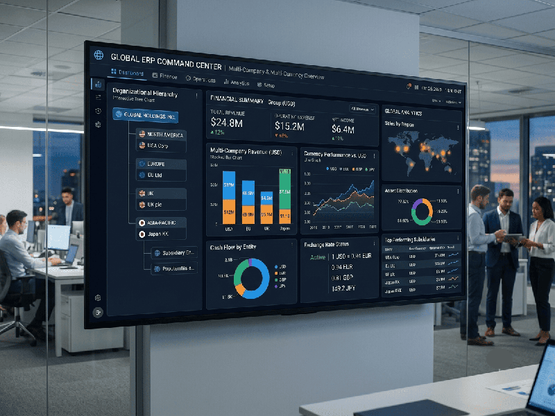 Multi-Company and Multi-Currency Setup in ERP