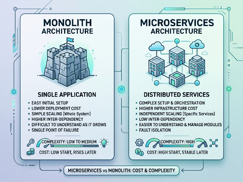 Microservices vs Monolith: Cost & Complexity