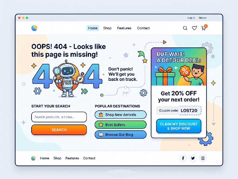 Smart 404 Pages for Conversions