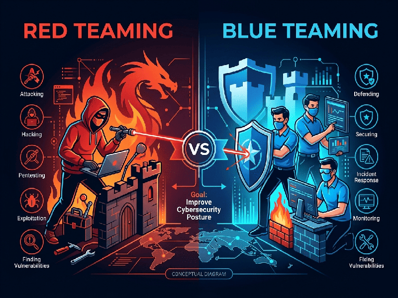 Red Teaming vs Blue Teaming