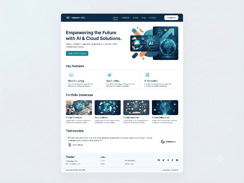 Modern Homepage Layout Structures