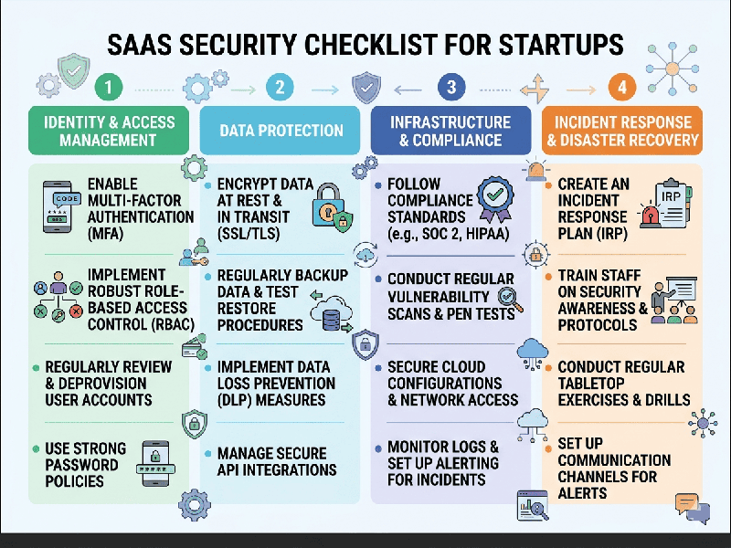 SaaS Security Checklist for Startups 
