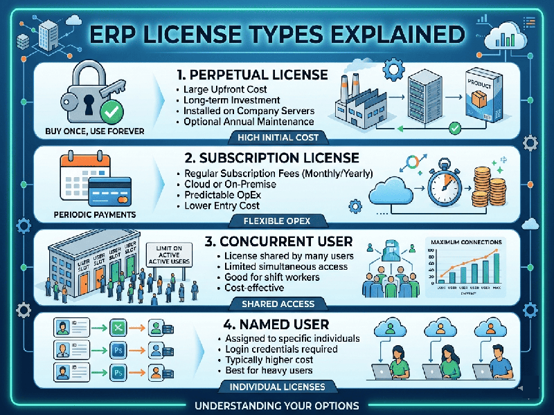 ERP License Types Explained