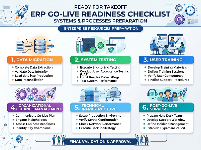 ERP Go-Live Readiness Checklist