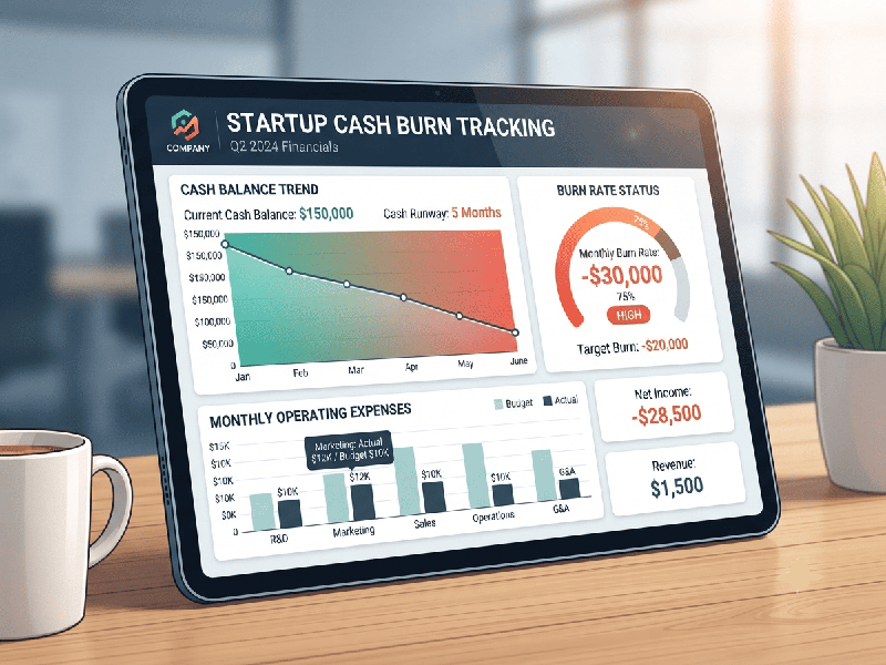 Cash Burn Tracking for Startups