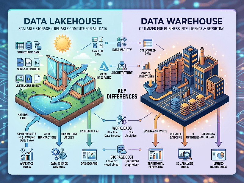 Data Lakehouse vs Data Warehouse