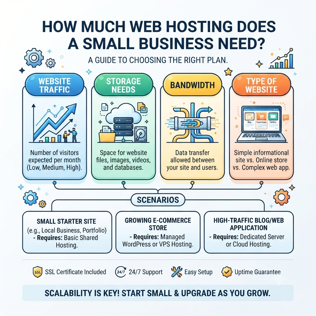 How Much Web Hosting Does a Small Business Need?