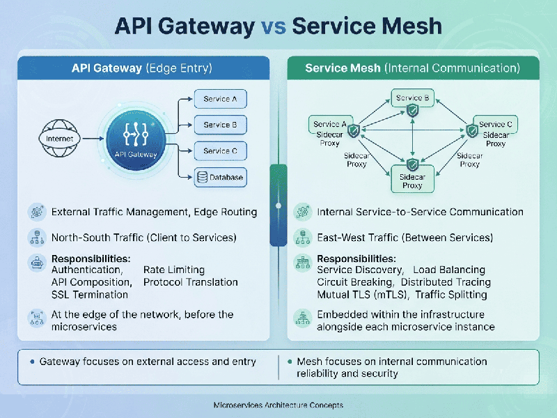 API Gateway vs Service Mesh