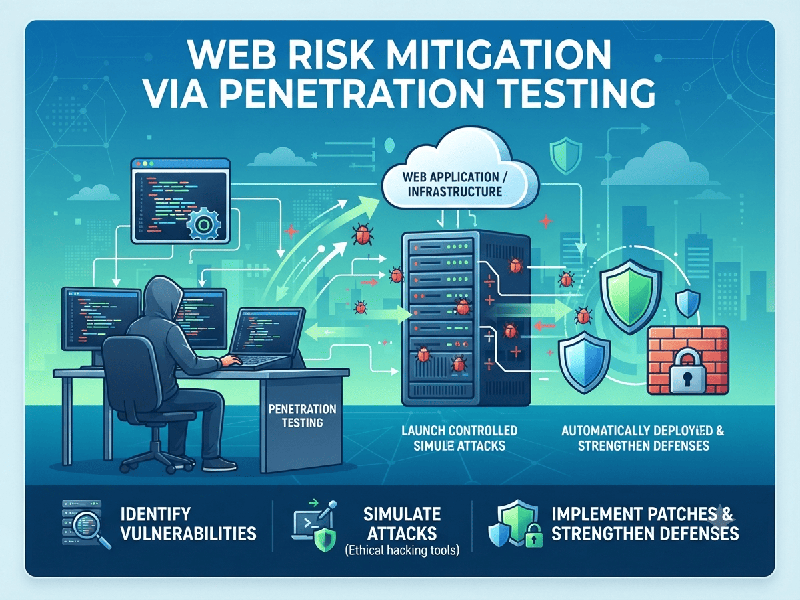 Web Risk Mitigation via Pen Testing
