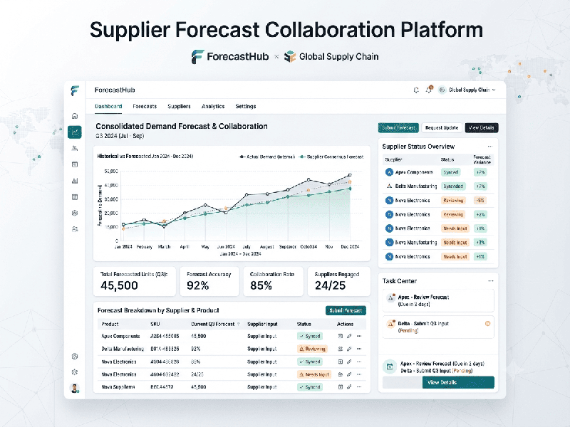 Supplier Forecast Collaboration Tools