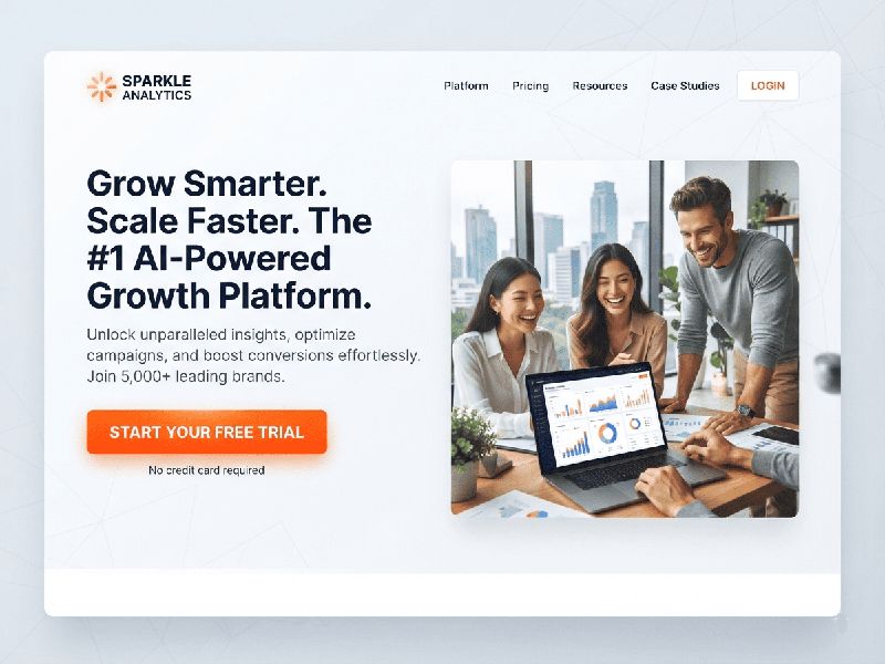 Conversion-Optimized Landing Page Headers