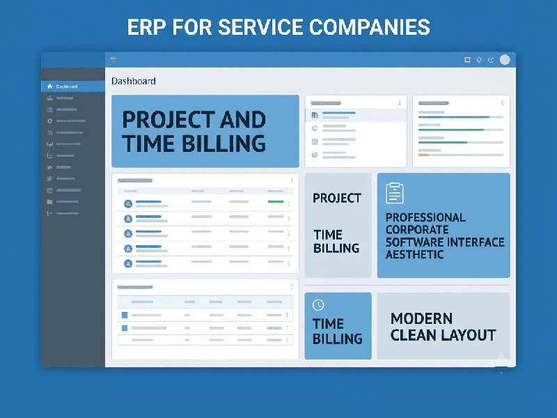 ERP for Service Companies: Project and Time Billing