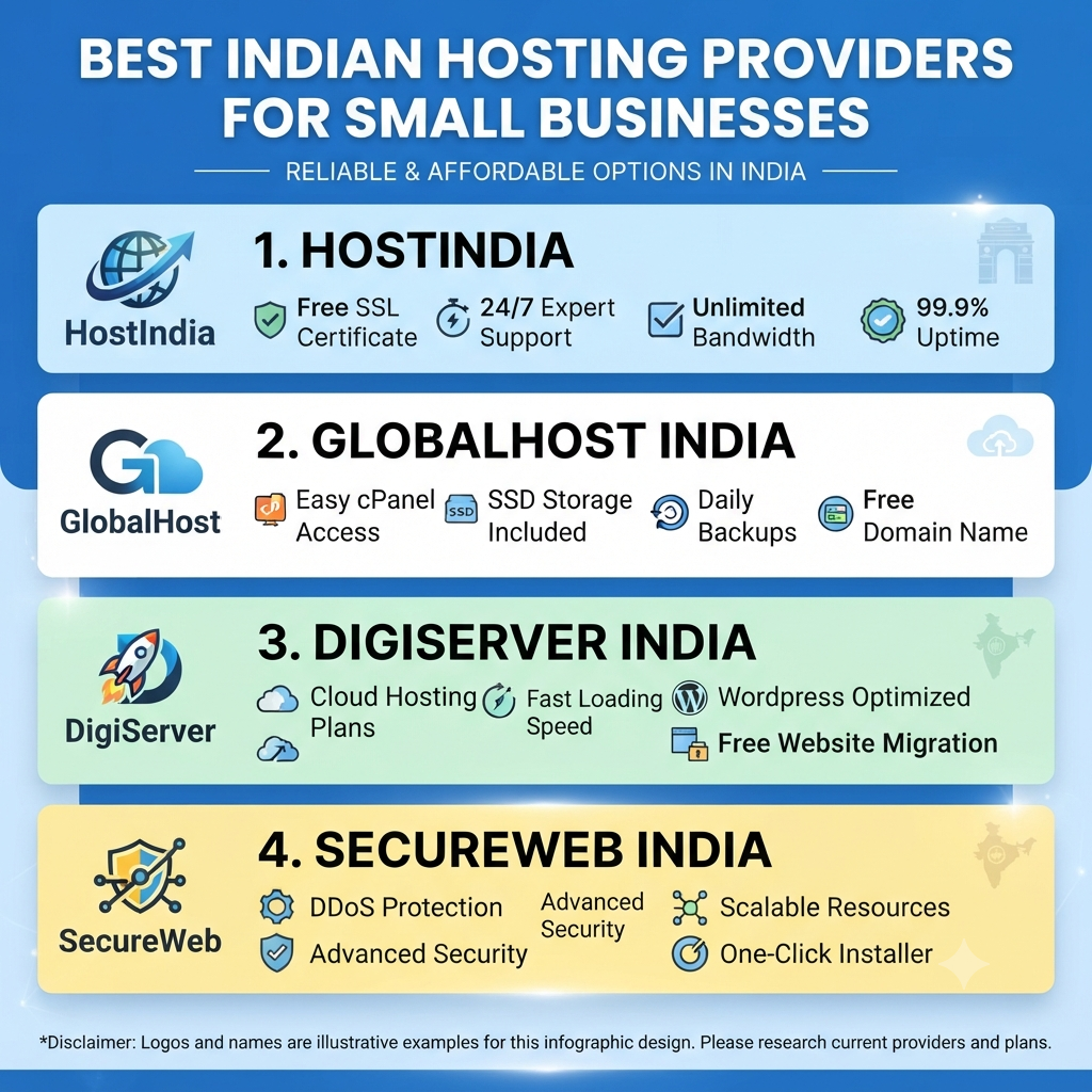 Best Indian Hosting Providers for Small Businesses